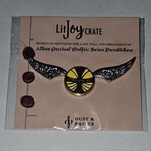 NEW Litjoy Crate Golden Snitch Enamel Pin Moving Harry Potter Limited Edition